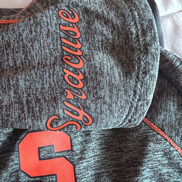 Syracuse University SU Colosseum Gray and Orange Women's Hoodie - Picture 5 of 5